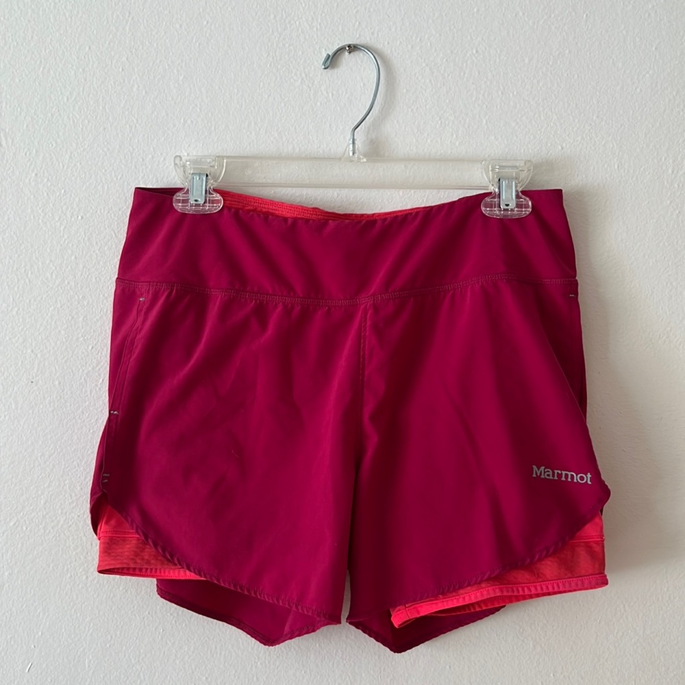 Marmot women’s running shorts with liner
